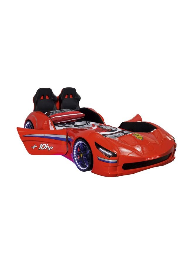 homes r us - Ferrari Car Shaped Bed Red/Blue/White 90 x 190cm - Image 1
