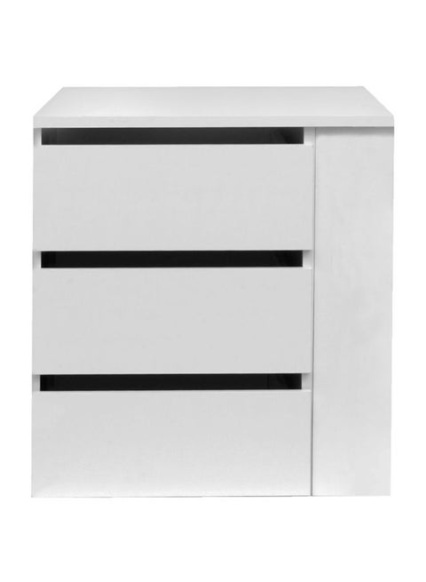 Wardrobe With Full Extension Slide Drawer White