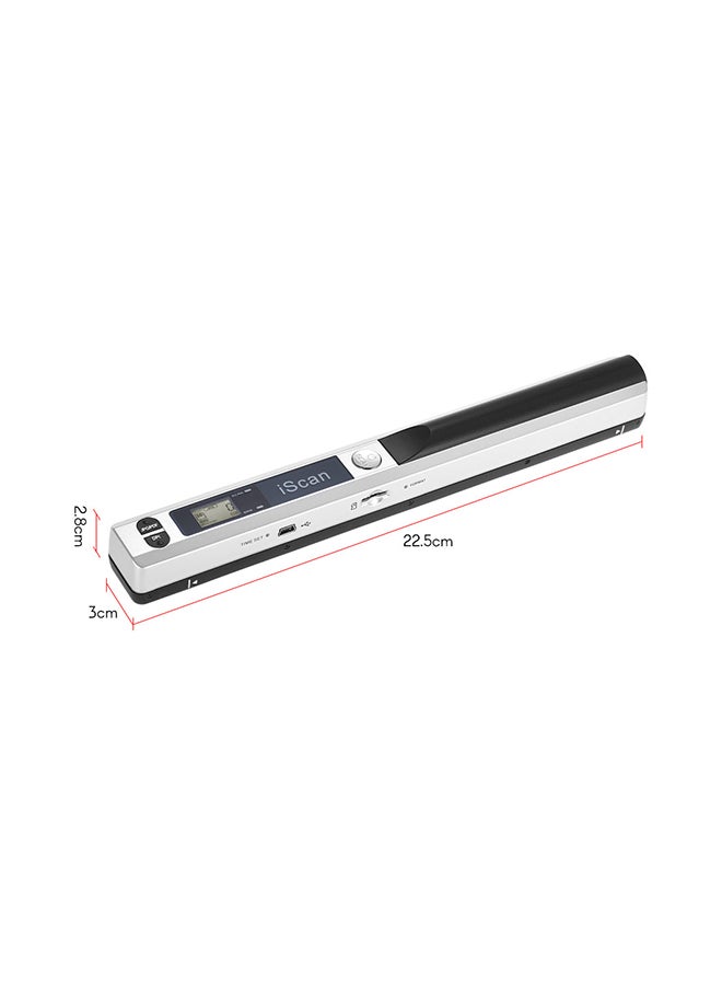 Generic Portable Wireless Mini Handheld Document 900 DPI A4 Book Scanner Silver  - Image 5