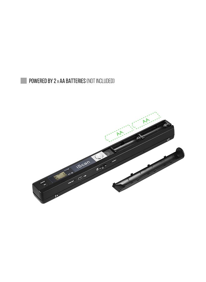 Portable Wireless Mini Handheld Document 900 DPI A4 Book Scanner Black - Image 3