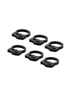 Generic 6-Piece Round Clip Wire Organizer Black  - Image 1