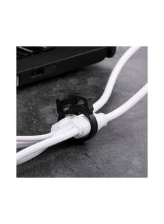 Generic 6-Piece Round Clip Wire Organizer Black  - Image 3