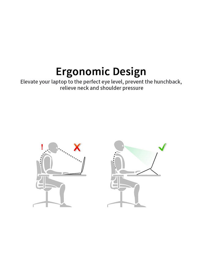 Aluminum Alloy Heat Dissipation Bracket For Computer And Laptop Silver - Image 4