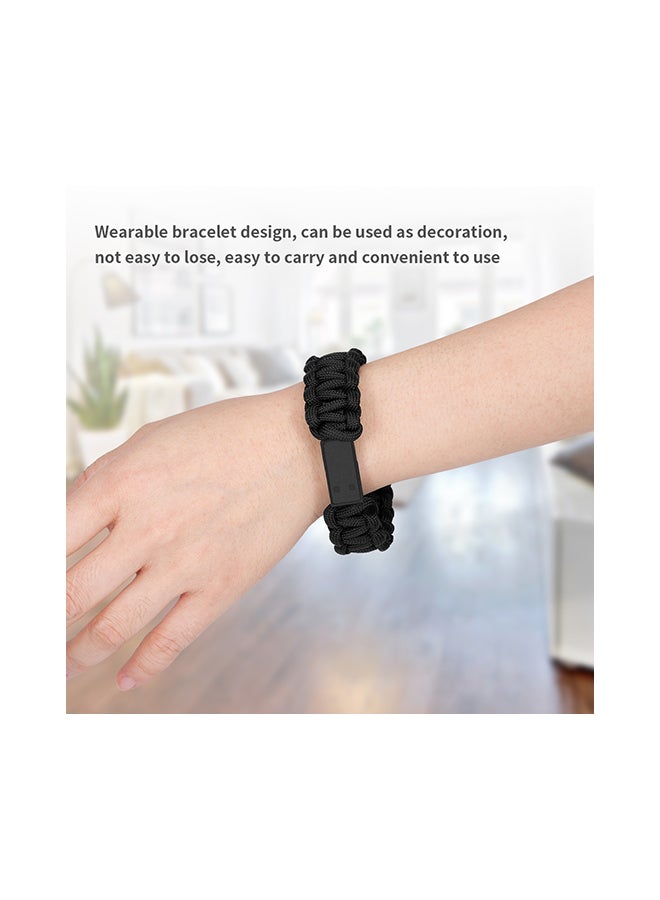 Creative Braiding Bracelet Data Cable Micro USB Black&White  - Image 4