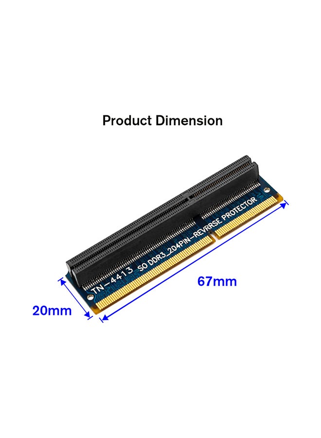 Generic - DDR3 204PIN Memory Test Protection Adapter Card Dark blue - Image 1