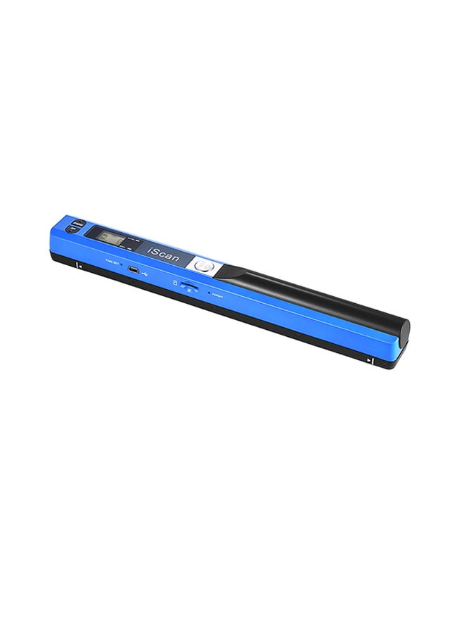 Portable Wireless Scanner Mini Handheld Document Blue  - Image 1