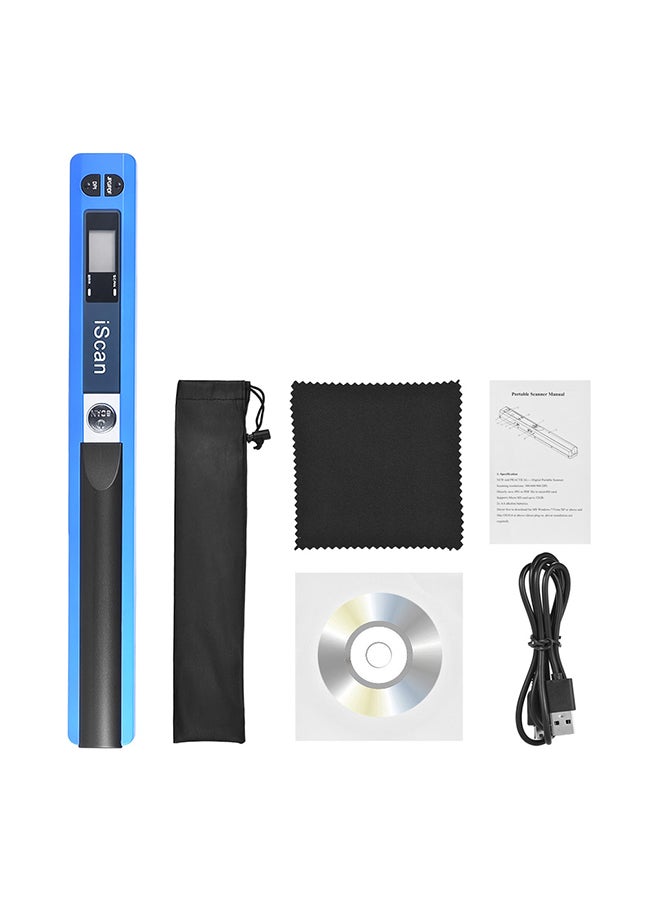 Portable Wireless Scanner Mini Handheld Document Blue  - Image 5