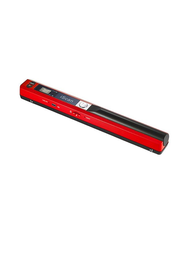 Portable Wireless Mini Handheld Document Scanner Red  - Image 1