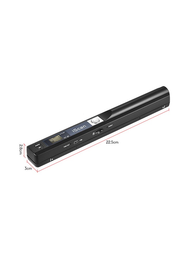 Generic - Portable Wireless Mini Handheld Document Scanner Black - Image 1