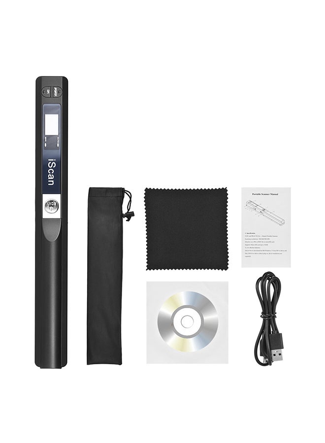 Generic - Portable Wireless Mini Handheld Document Scanner Black - Image 1