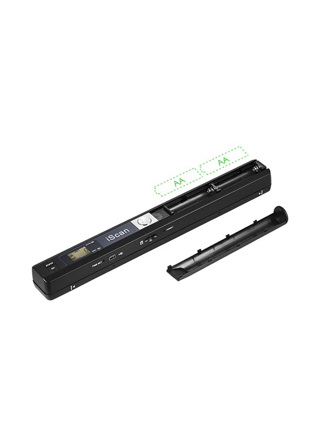 Generic - Portable Wireless Mini Handheld Document Scanner Black - Image 1