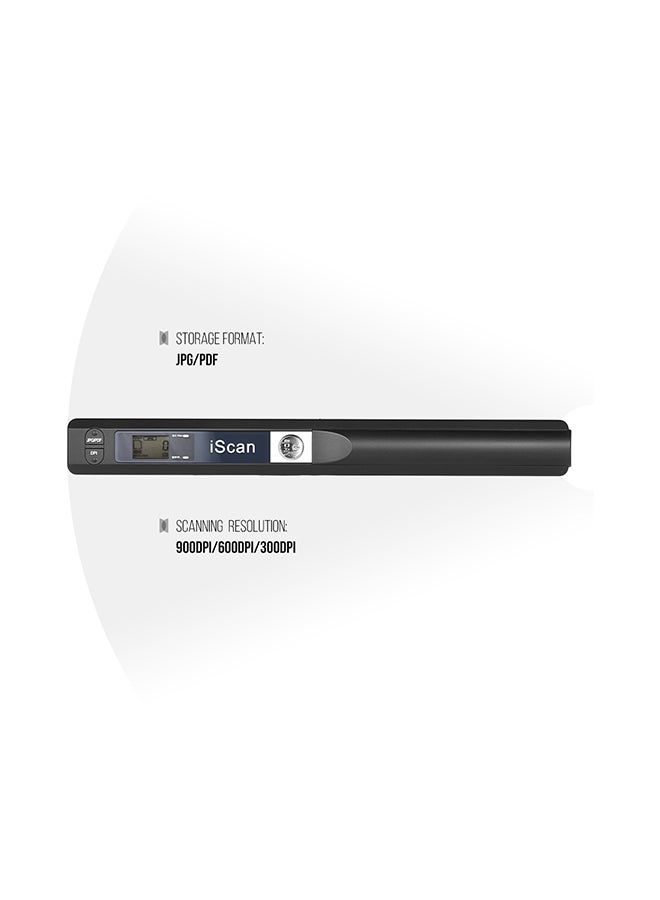 Generic - Portable Wireless Mini Handheld Document Scanner Black - Image 1