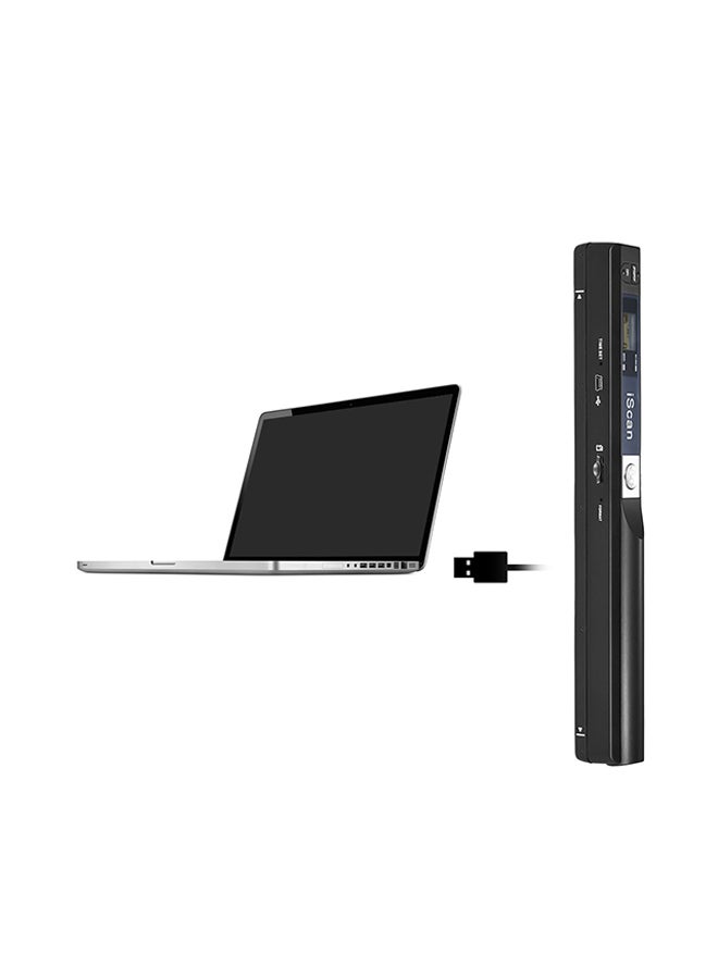 Generic - Portable Wireless Mini Handheld Document Scanner Black - Image 1