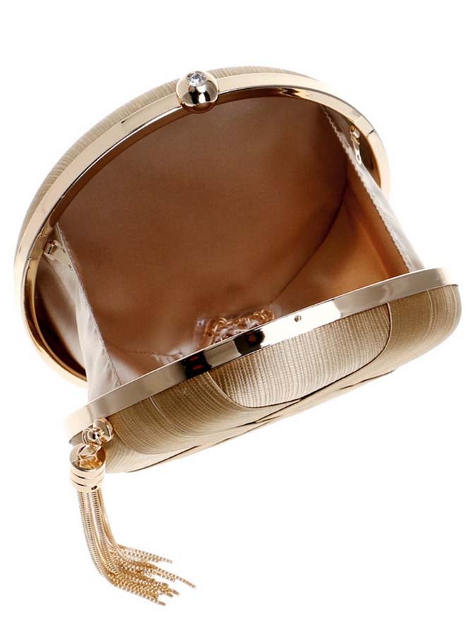 Generic - Stylish Round Clutch Gold - Image 1