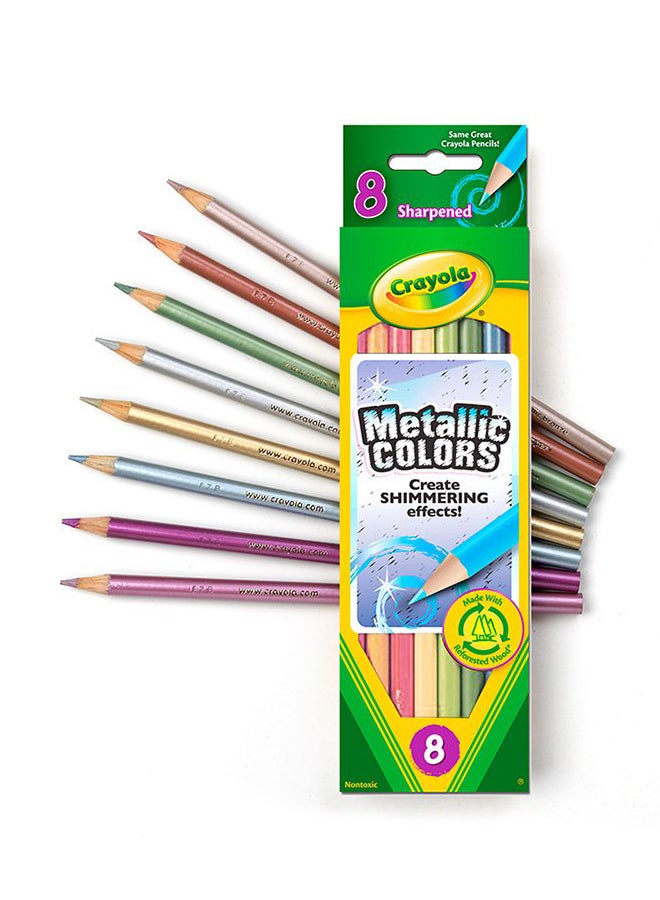 كرايولا مجموعة أقلام تلوين ميتاليك FX من 8 قطع - Image 3