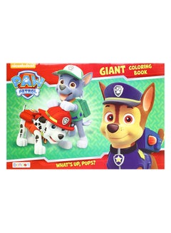 بندون لعبة What's Up, Pups المستوحاة من المسلسل الكرتوني Paw Patrol. كتاب تلوين وأنشطة كبير جداً. 