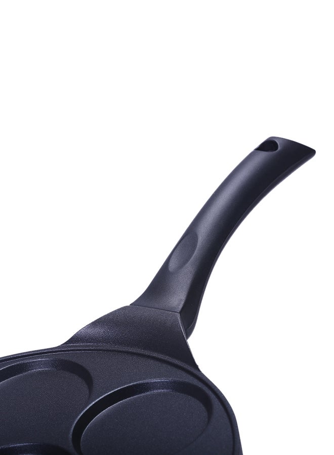 Royalford - 7-Slot Die-Cast Non-Stick Danish Pancake Maker With Bakelite Handle Black - Image 1