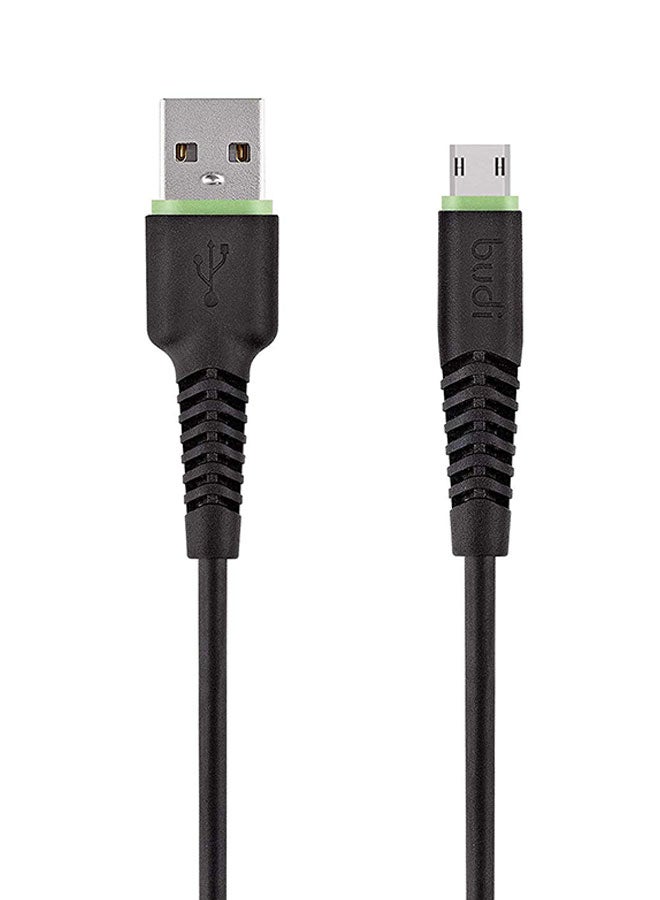 بودي كابل شحن ونقل بيانات مايكرو USB أسود - Image 1