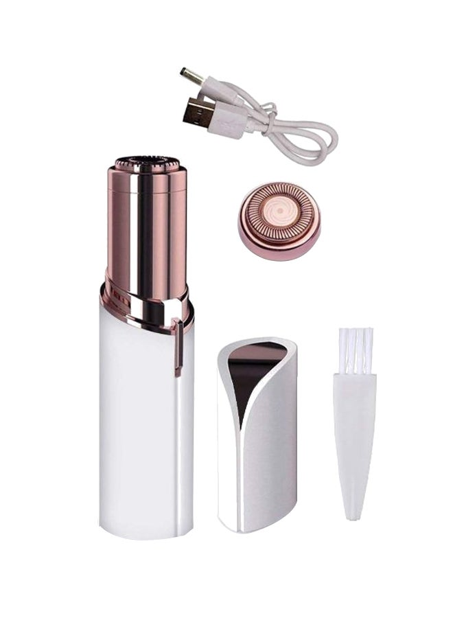 Carecroft - USB Rechargeable Facial Hair Remover White/Gold - Image 1