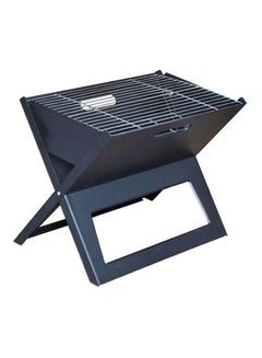 Generic Foldable Barbeque Charcoal Grill Black/Silver 45x30centimeter  - Image 2