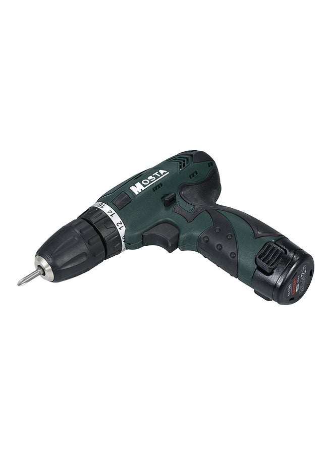 MOSTA Rechargeable Cordless Drill Kit Green 35.5x10x23cm - Image 1