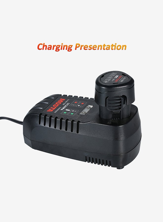 MOSTA Rechargeable Cordless Drill Kit Green 35.5x10x23cm - Image 3