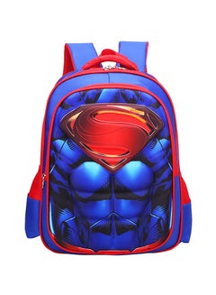 Primary School Superman Backpack Blue/Red