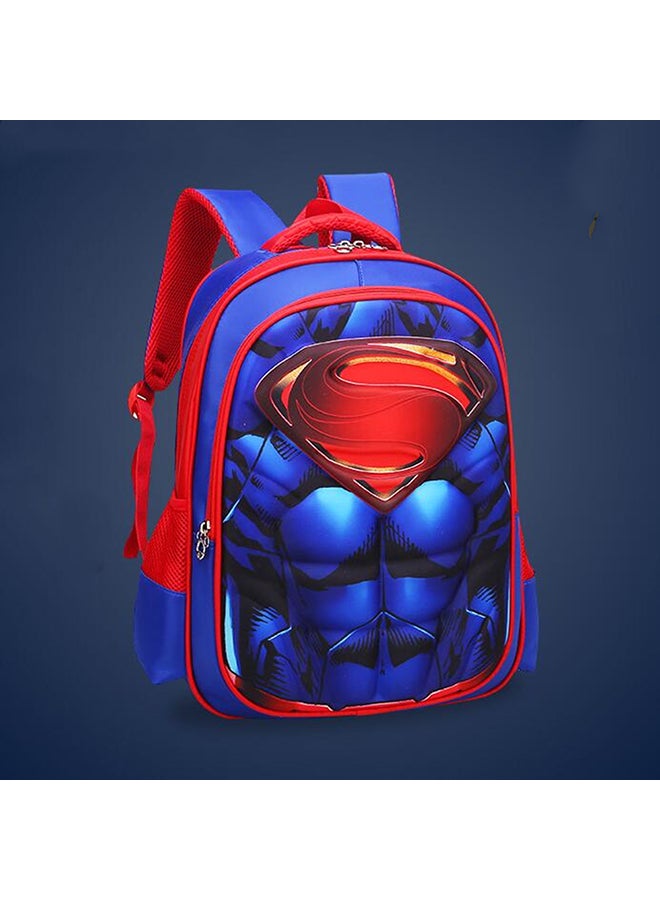Generic - Primary School Superman Backpack Blue/Red - Image 1