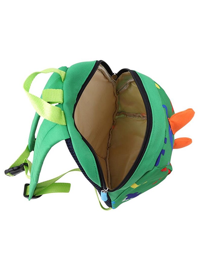 Little Printing Anti-Lost Dinosaur School Bag Green - Image 3