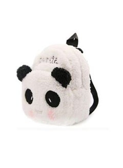 Generic Early Education Cartoon Plush Backpack White/Black  - Image 3