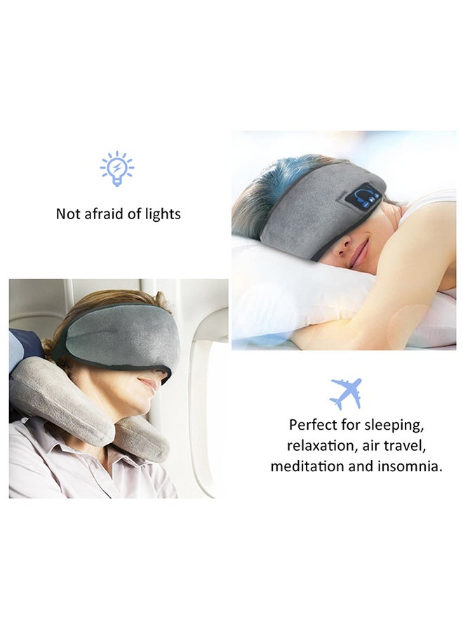 Generic - Wireless Bluethooth Earphone Sleep Mask Grey - Image 1