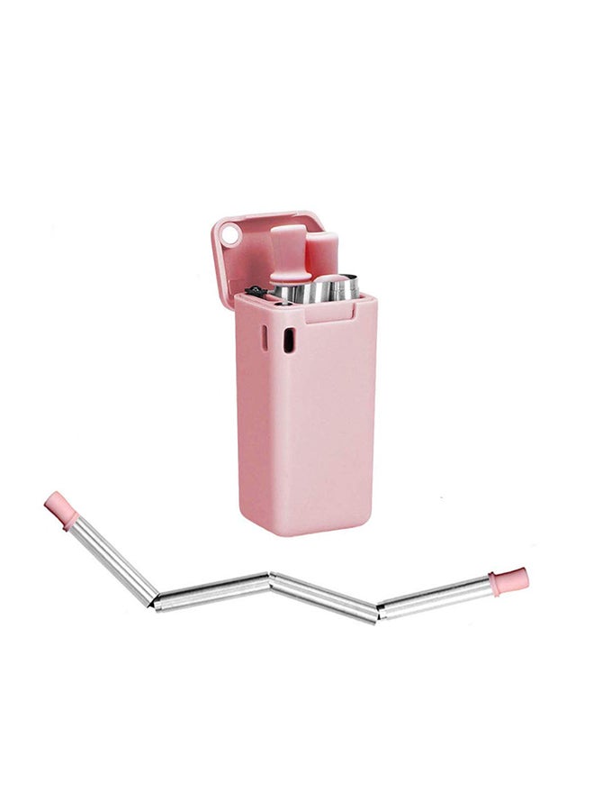 قش ستانلس ستيل قابل للطي وردي 9.06 x 0.35 x 0.24بوصة - Image 2