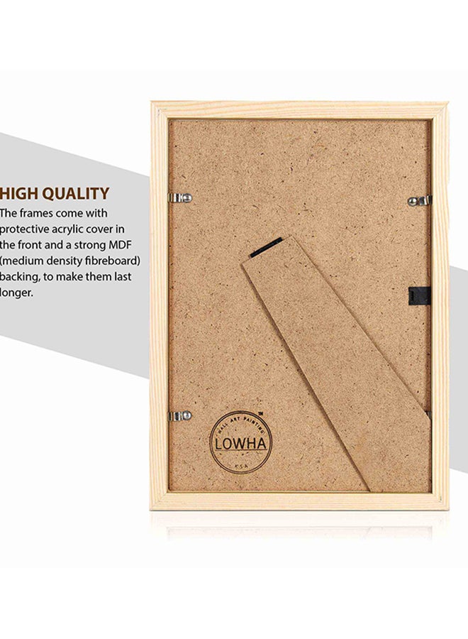 LOWHA My Dad My Mom Printed Wall Painting Multicolour 23x33x2centimeter - Image 2