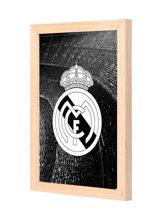 لوحة جدارية برسمة شعار ريال مدريد متعدد الألوان 23x33x2Ø³Ù†ØªÙŠÙ…ØªØ± - Image 1