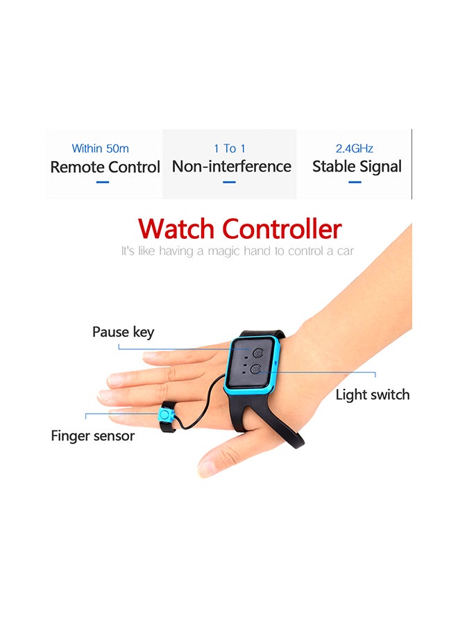 Rc Stunt All-Terrain Double-Sided Car Metal Red Color 4+ Years Remote Control - Image 3