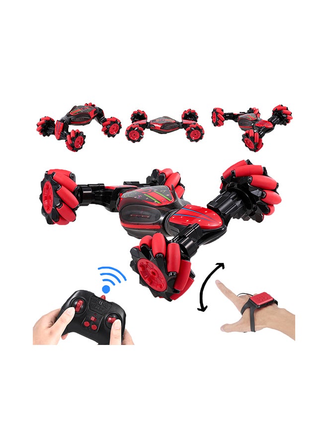 Rc Stunt All-Terrain Double-Sided Car Metal Red Color 4+ Years Remote Control - Image 4