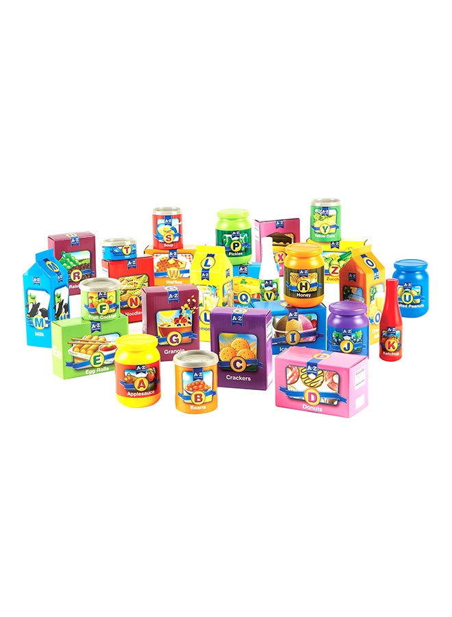ليرننج ريسورسز - 26-Piece Learning Resources A To Z Alphabet Groceries Set - Image 1