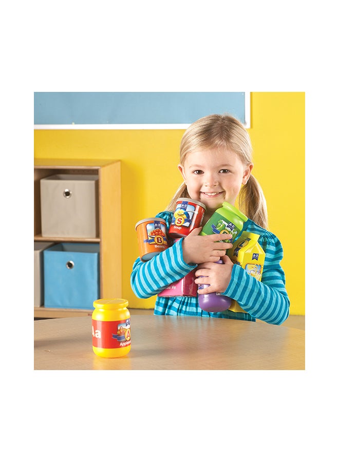 ليرننج ريسورسز - 26-Piece Learning Resources A To Z Alphabet Groceries Set - Image 1