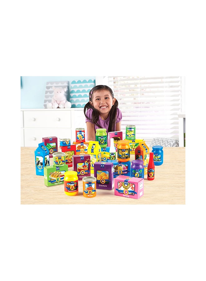 ليرننج ريسورسز - 26-Piece Learning Resources A To Z Alphabet Groceries Set - Image 1