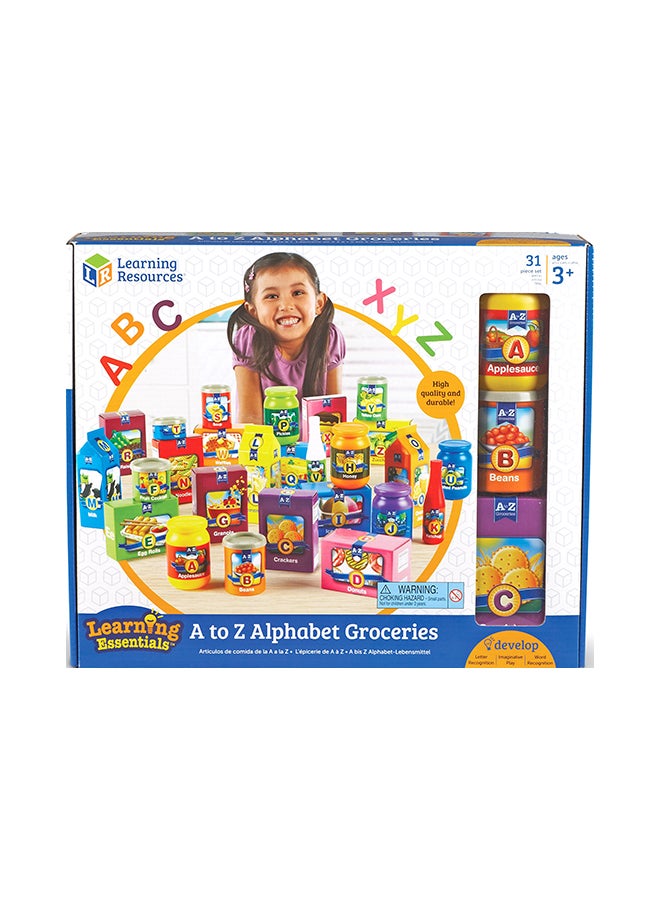 ليرننج ريسورسز - 26-Piece Learning Resources A To Z Alphabet Groceries Set - Image 1