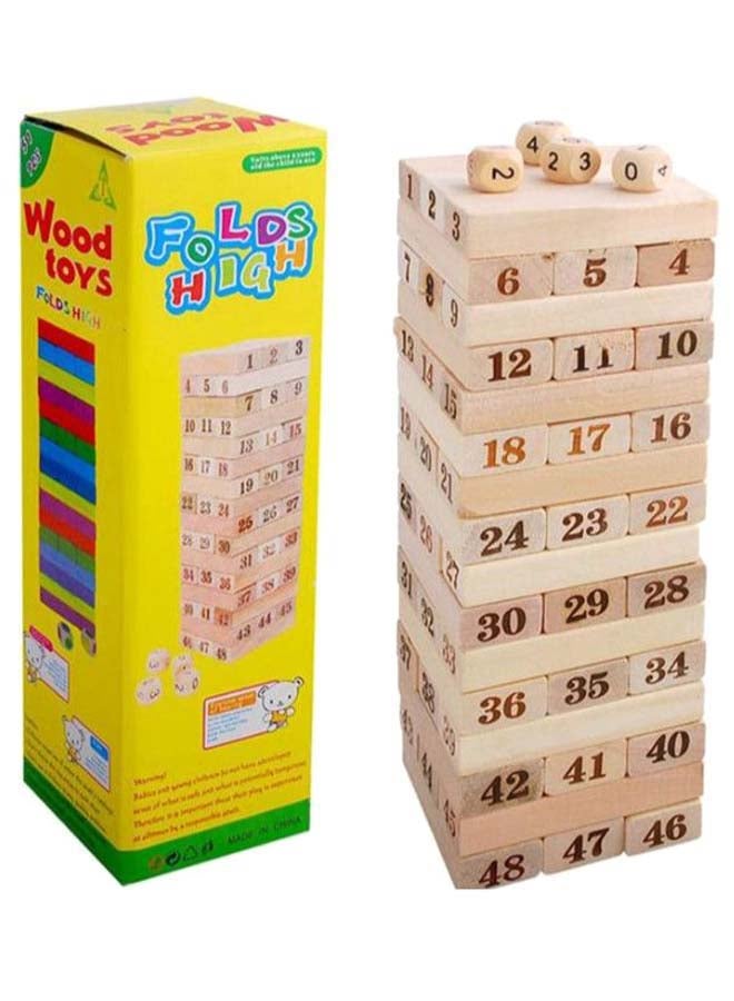 48 Large-Scale Digital Laminated Jenga Wooden Blocks  - Image 1