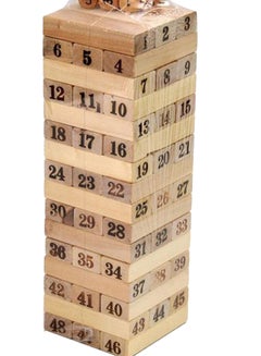 Generic 48 Large-Scale Digital Laminated Jenga Wooden Blocks  - Image 2