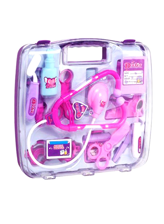 مجموعة مُكوّنة من 14 قطعة ألعاب مشابهة لمعدّات الطبيب للّعب - Image 2