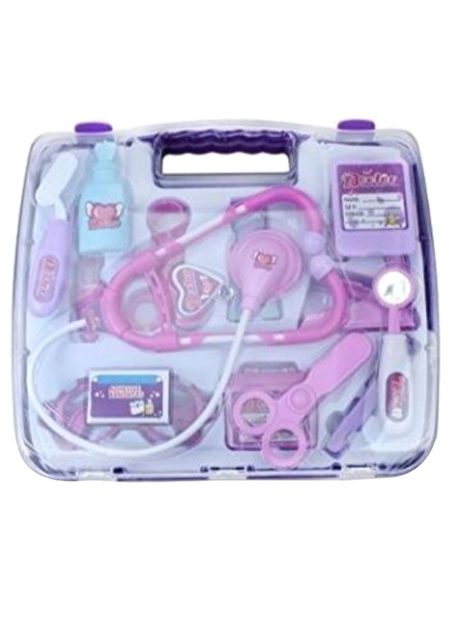 مجموعة مُكوّنة من 14 قطعة ألعاب مشابهة لمعدّات الطبيب للّعب - Image 1