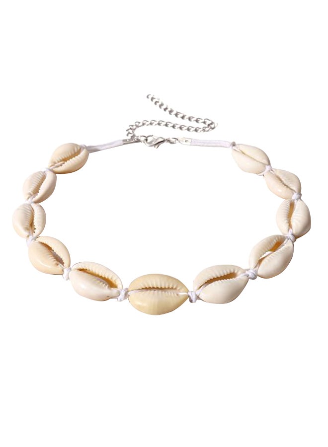 Cowrie Beads Shell Choker Necklace - Image 1
