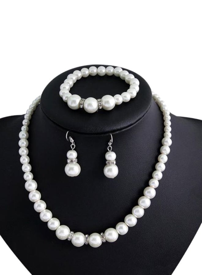 Generic - Freshwater Cultured Pearl Necklace With Bracelet And Earrings - Image 1