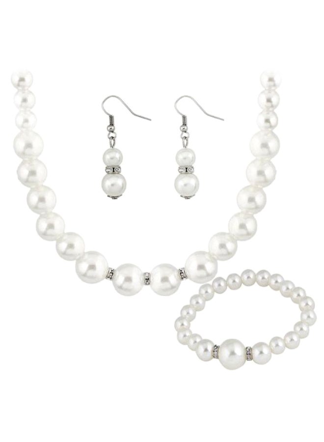 Generic - Freshwater Cultured Pearl Necklace With Bracelet And Earrings - Image 1