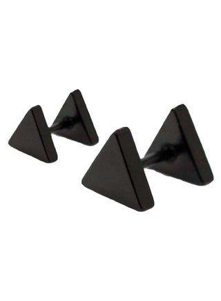 Titanium Steel Triangle Stud Earrings - v1579520844/N33918118A_1
