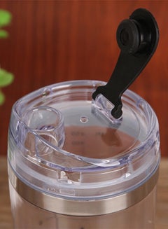 Generic Portable Shaker Mixer For Juices And Protein 450.0 ml l410 Silver/Clear/Black  - Image 4