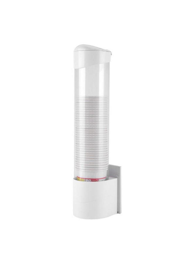 Generic Anti Dust Paper Cup Dispenser Plastic Cup Holder White/Clear 7.5centimeter  - Image 1